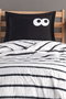 L'essentiel linge de maison Juego de Cubre Cama Individual Funny - Black